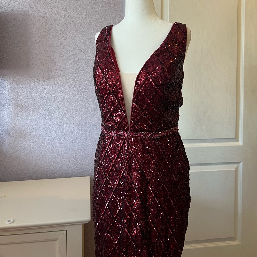 Deep Red Jovani Evening Gown